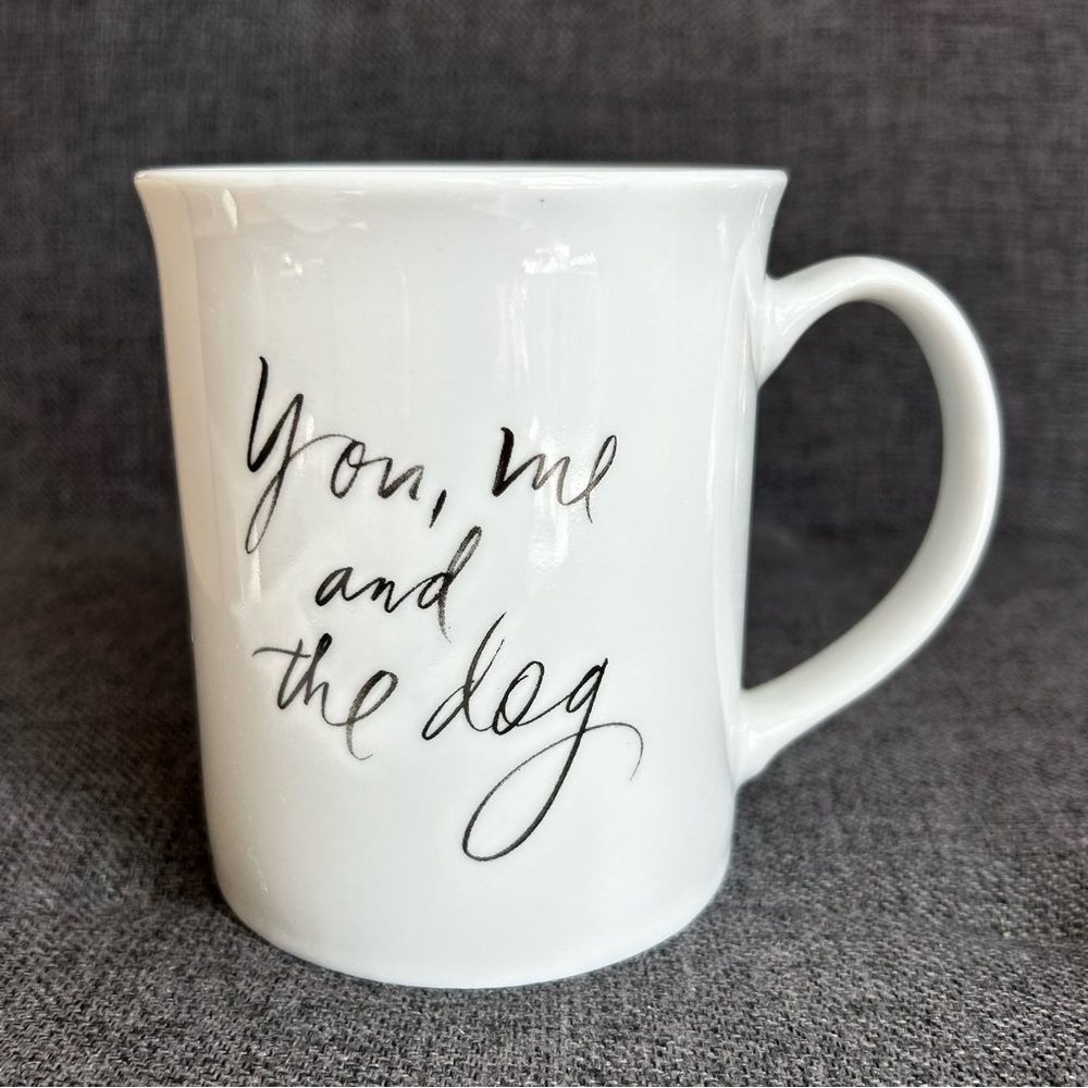โYou, me, and the dogโ Coffee Mug, White, Black, 14 oz - Picture 14 of 14